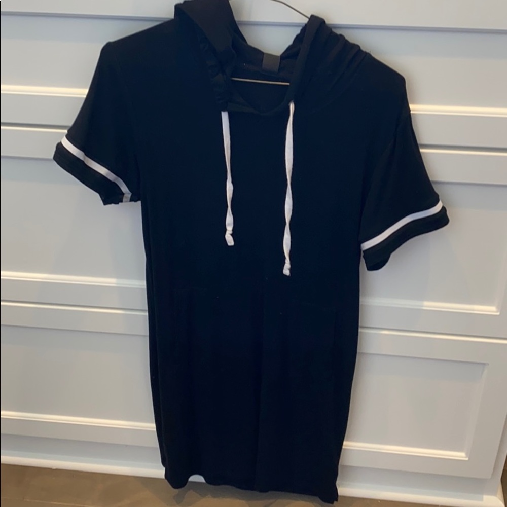 Bobi Los Angeles: t-shirt dress with hood&pockets
